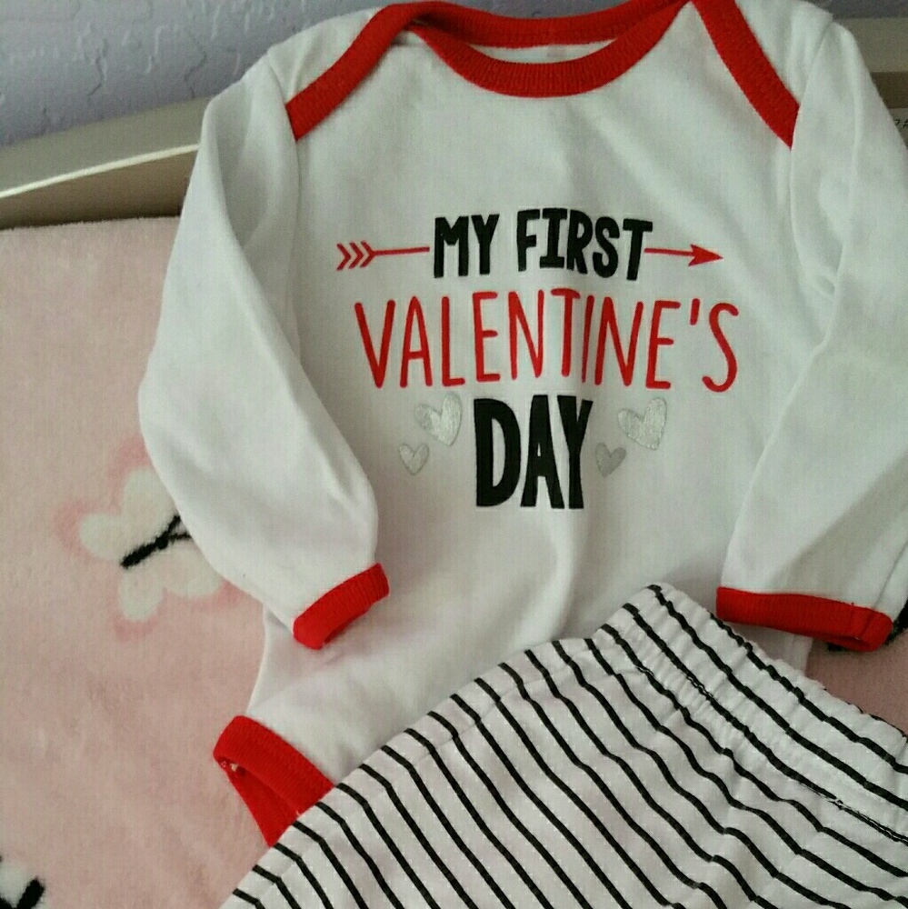 Newborn My 1st Valentine's Day outfit NWOT